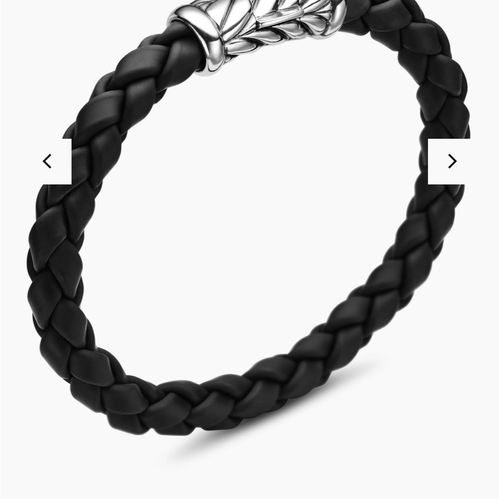 Men’s David Yurman Rubber Chevron Bracelet